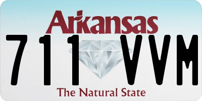 AR license plate 711VVM
