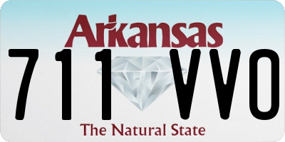 AR license plate 711VVO
