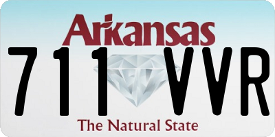 AR license plate 711VVR