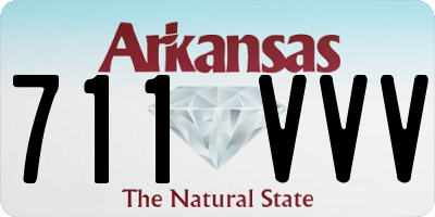 AR license plate 711VVV