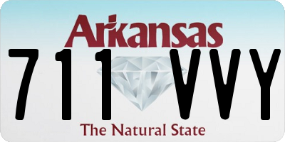 AR license plate 711VVY