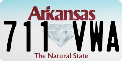 AR license plate 711VWA