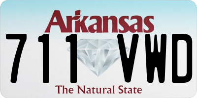 AR license plate 711VWD