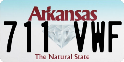 AR license plate 711VWF