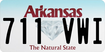 AR license plate 711VWI