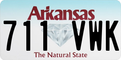 AR license plate 711VWK