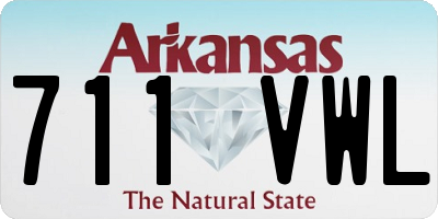 AR license plate 711VWL
