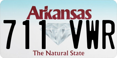 AR license plate 711VWR