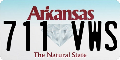 AR license plate 711VWS