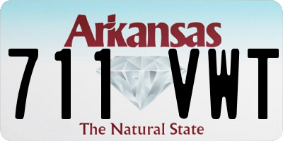 AR license plate 711VWT