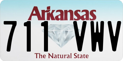 AR license plate 711VWV