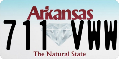 AR license plate 711VWW