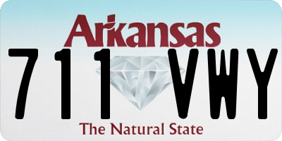 AR license plate 711VWY