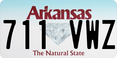 AR license plate 711VWZ