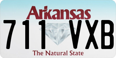 AR license plate 711VXB