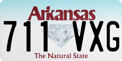 AR license plate 711VXG
