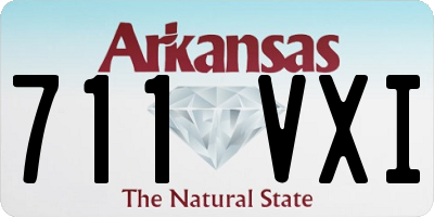 AR license plate 711VXI