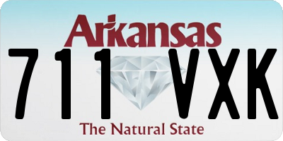 AR license plate 711VXK