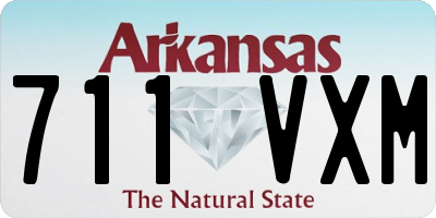 AR license plate 711VXM