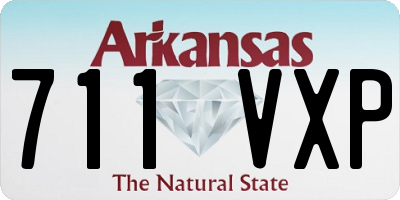 AR license plate 711VXP