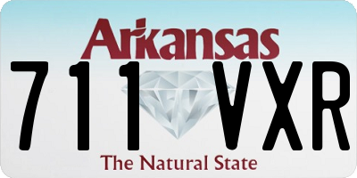 AR license plate 711VXR