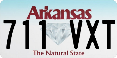 AR license plate 711VXT