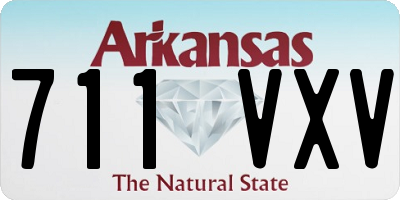AR license plate 711VXV