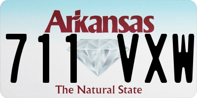 AR license plate 711VXW