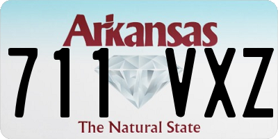 AR license plate 711VXZ