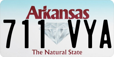AR license plate 711VYA