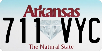 AR license plate 711VYC