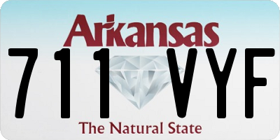 AR license plate 711VYF
