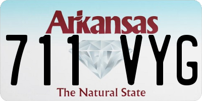 AR license plate 711VYG
