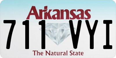 AR license plate 711VYI