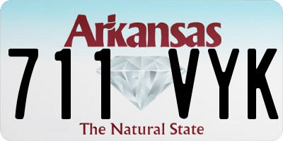 AR license plate 711VYK