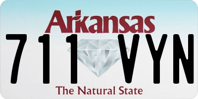 AR license plate 711VYN