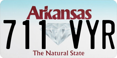 AR license plate 711VYR