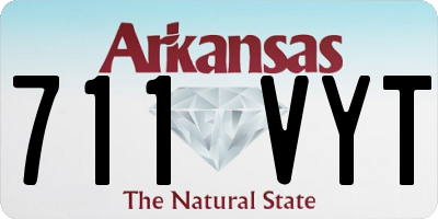 AR license plate 711VYT
