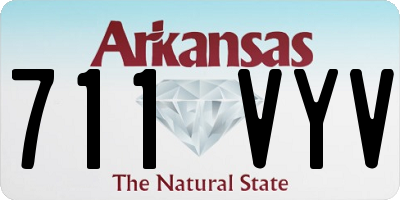 AR license plate 711VYV