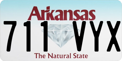AR license plate 711VYX