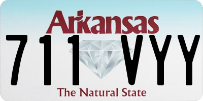 AR license plate 711VYY
