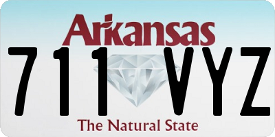 AR license plate 711VYZ