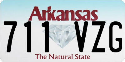 AR license plate 711VZG