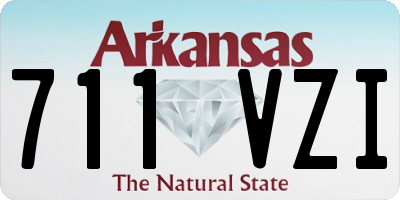 AR license plate 711VZI