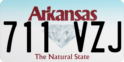 AR license plate 711VZJ