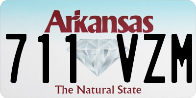 AR license plate 711VZM