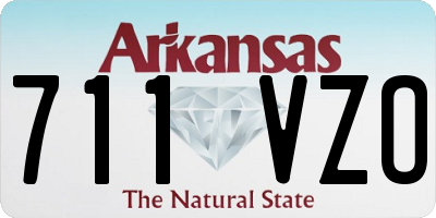 AR license plate 711VZO