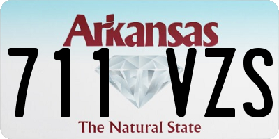 AR license plate 711VZS