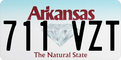 AR license plate 711VZT