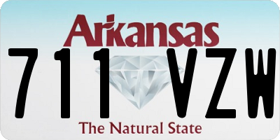 AR license plate 711VZW